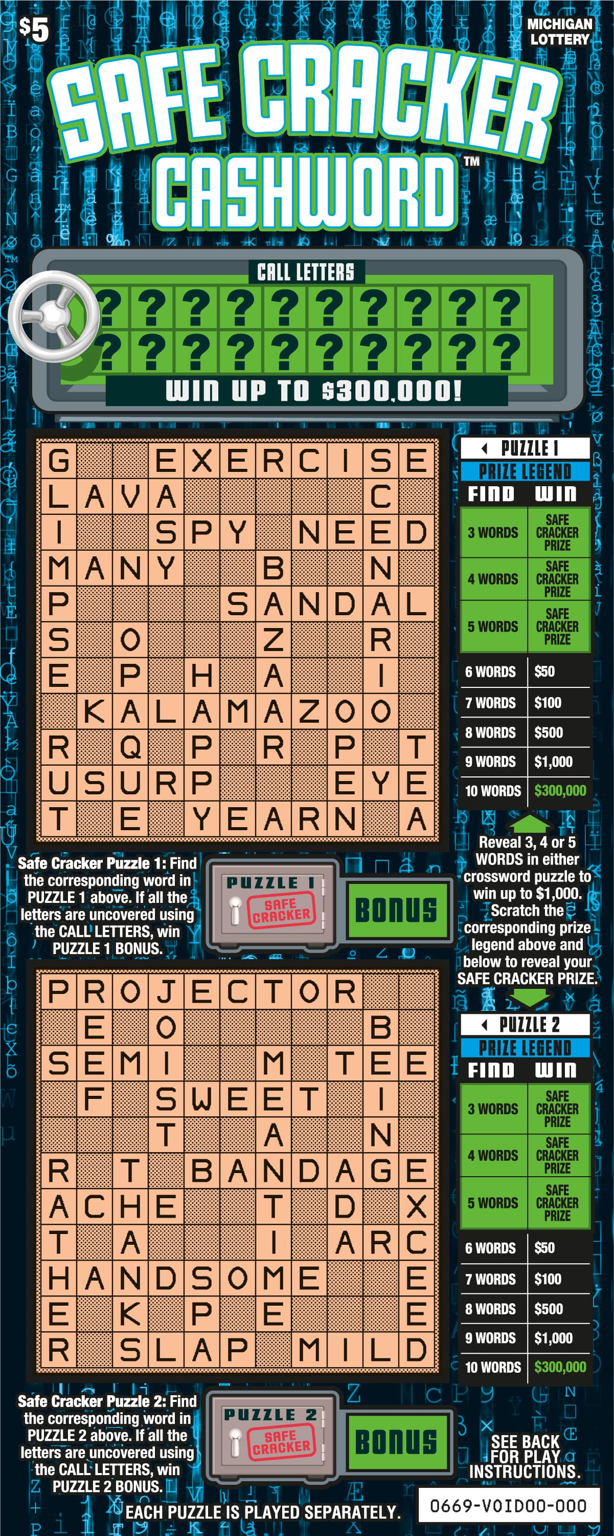 SAFE CRACKER CASHWORD