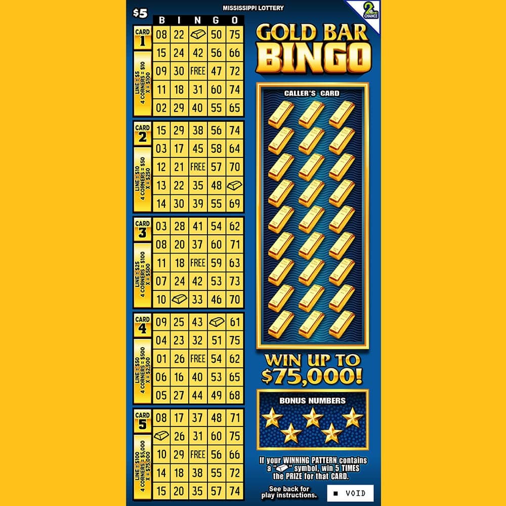 Gold Bar Bingo