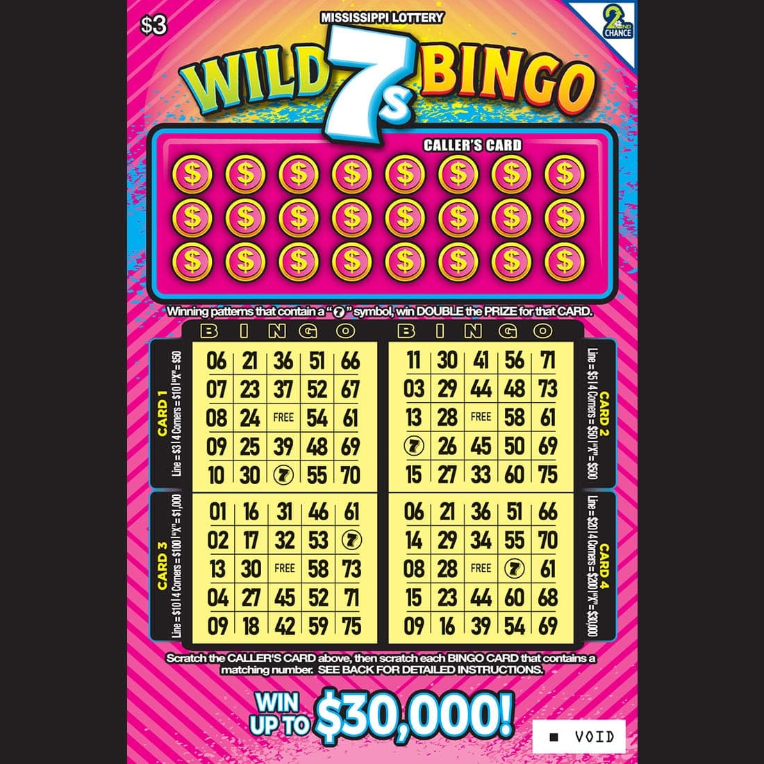Wild 7s Bingo