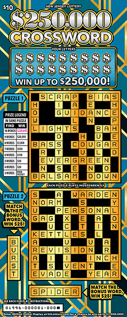 $250,000 Crossword