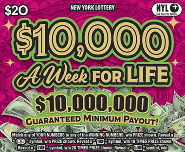 $10,000 A WEEK FOR LIFE